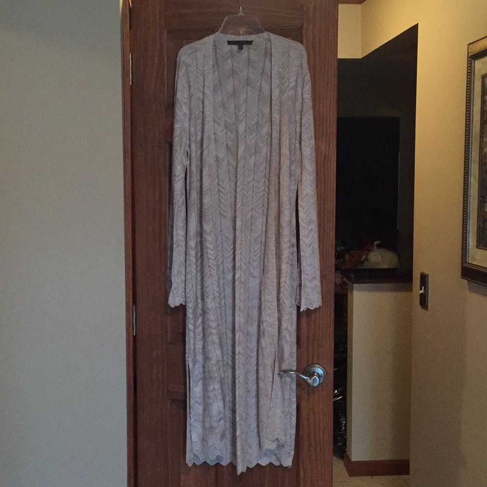 Long duster sweater